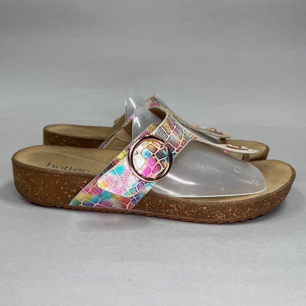 Hotter Women's Size 10 Comfort Concept Resort Flip Flop Sandals
